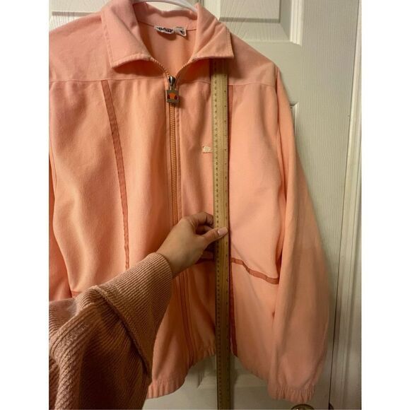 Vintage Ellesse 80s Euro Golf Style Fleece Tracksuit Jacket Womens Made in Italy - Picture 5 of 9